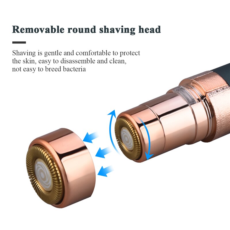 USB Rechargeable Lady Shaver Facial Hair Remover Mini Epilator Women Razor Instant Shaving Machine for Armpit Leg Bikini Area