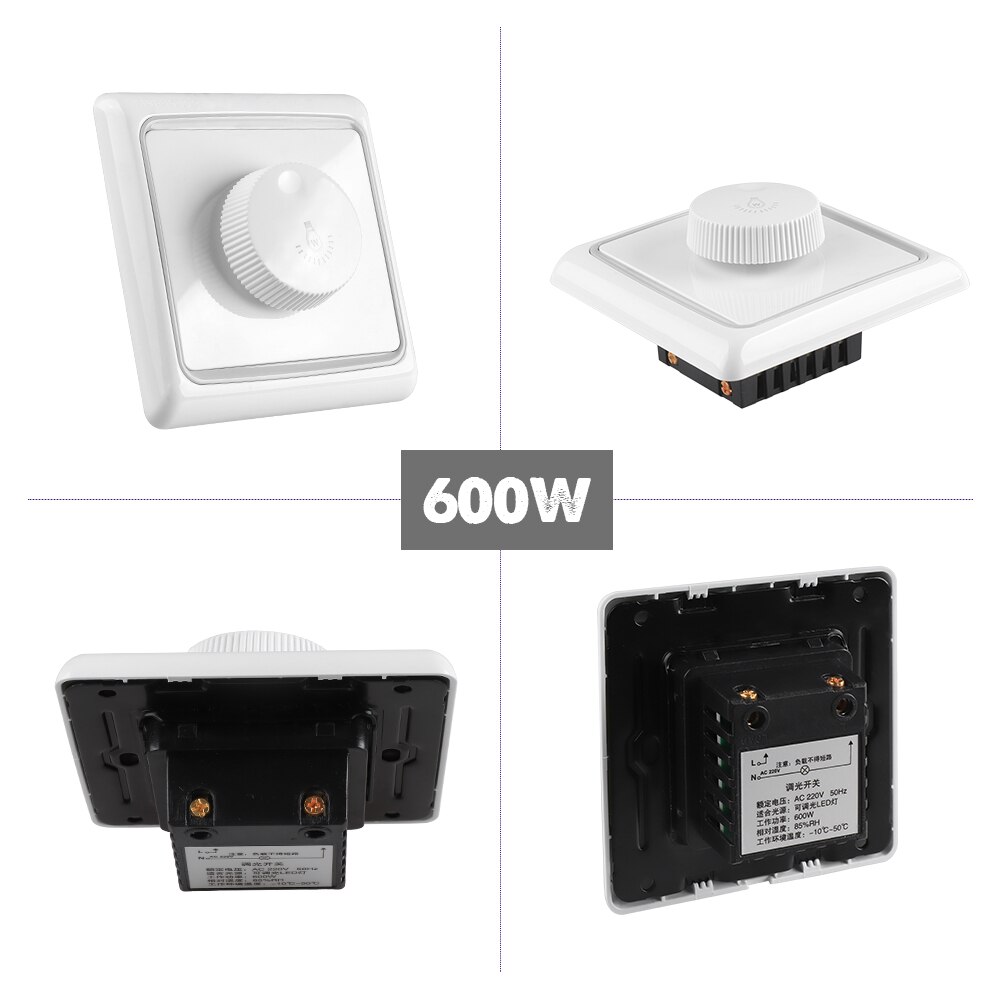 LED SCR dimmer wall switch AC220V 300W 600W 1000W LED Dimming Controller For Dimmable Ceiling light Downlight Spotlight