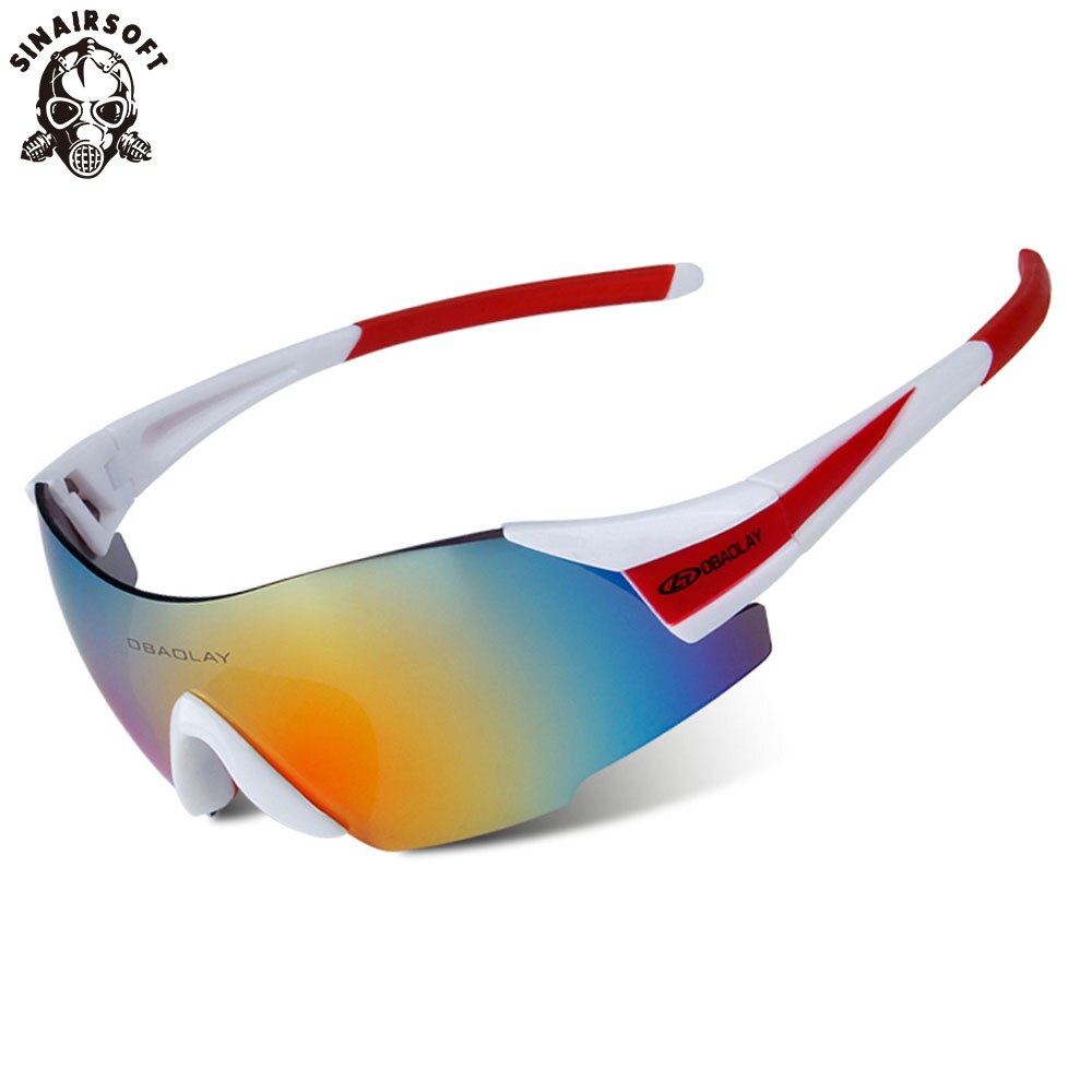 Sinairsoft SP0889 UV400 Fietsbrillen Outdoor Sport Mtb Fiets Bril Motorfiets Zonnebril Eyewear Frameloze LY0521