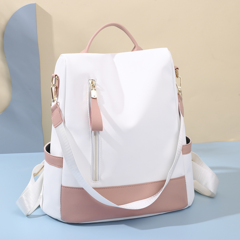 Plecak damski codzienna torba na ramię moda ładna tkanina nylonowa damski plecak na co dzień stylowy elegancki plecak dziewczęcy torebka damska Mochila: Niebieski
