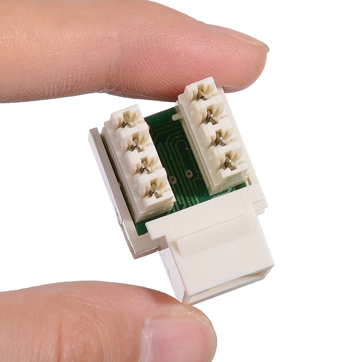 For Computer Connectors 10Pcs/set RJ45 CAT5e Keystone Jack Ethernet Network Clip Module Wall Plug Connector Mayitr