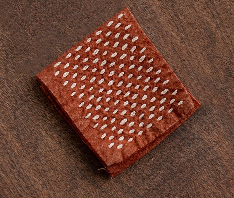 Handgemaakte Katoenen Linnen Vaatdoek Japanse Stijl Servetten Theeceremonie Plant Kleuring Serveren Thee Handdoek Accessoires: Serving napkins