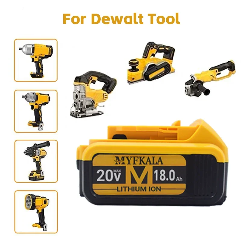2024 100% Originele 20 V 18000 mAh Lithium batterij Vervangende Batterij Voor Dewalt DCB184 DCB200 DCB182 DCB180 DCB181 DCB182 DCB201