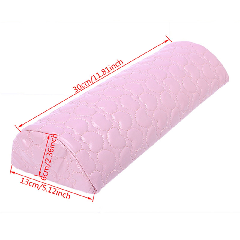 Pu læder armpuder rund pude nail art neglepleje bløde negleværktøjer salon håndholdt udstyr 0056xx