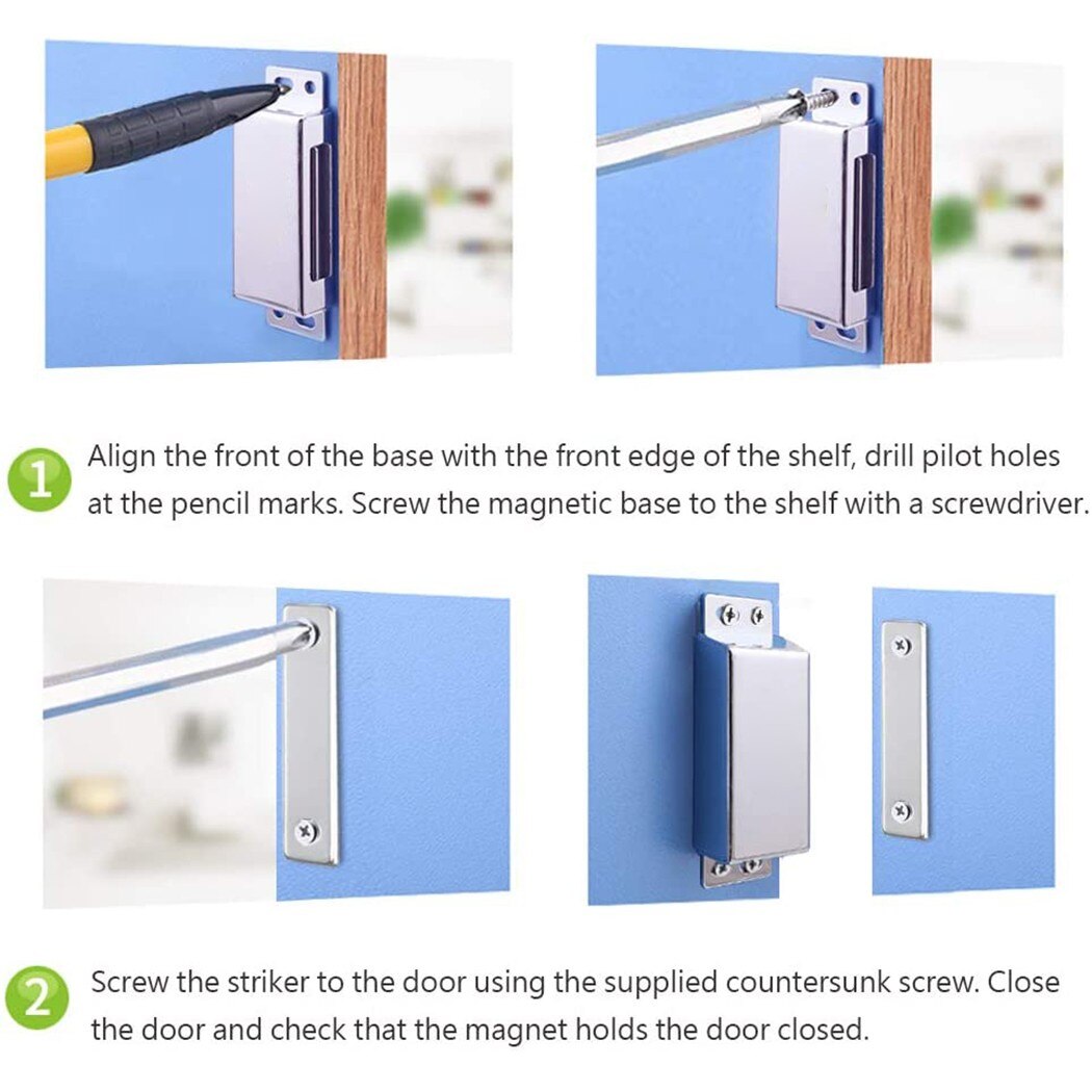 CC Ultra Thin Cabinet Magnete Hardware für Küchenmöbel Schubladen Closer Closure