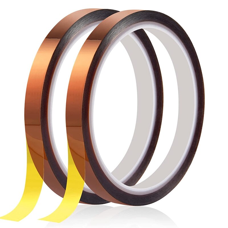 2 Rolls Heat Tape, 10Mm X 33M 108Ft Heat Resistant Tape, Heat Transfer Tape, Heat Tape For Sublimation, Thermal Tape: Default Title