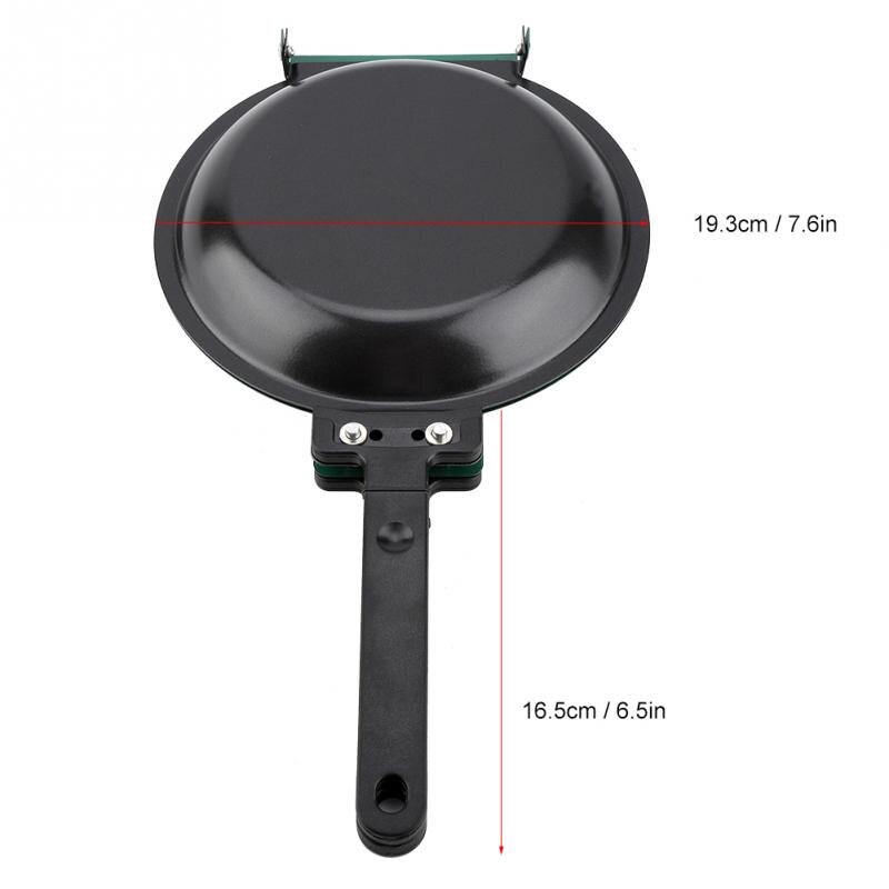 Double Side Grill Pan Dubbele Kanten Non-stick Keramische Coating Flip Koekenpan Pannenkoek Maker Huishoudelijke Keuken Kookgerei