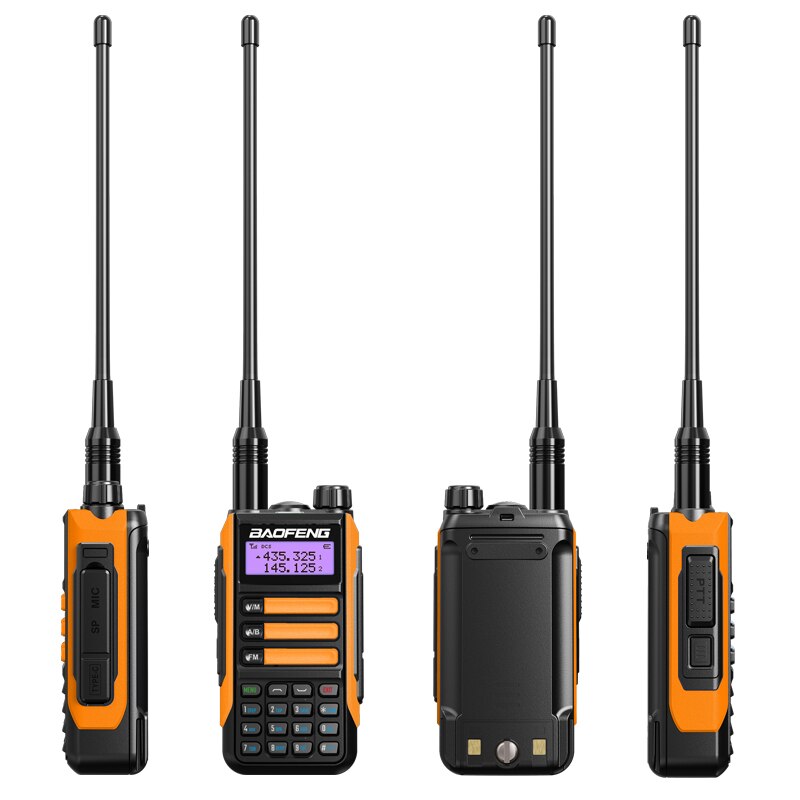 Baofeng UV16Pro V2 50KM CB Ham Radio Station bidirezionale amatoriale VHF potente 10watt UV16 Walkie Talkie Radio da caccia: YELLOW