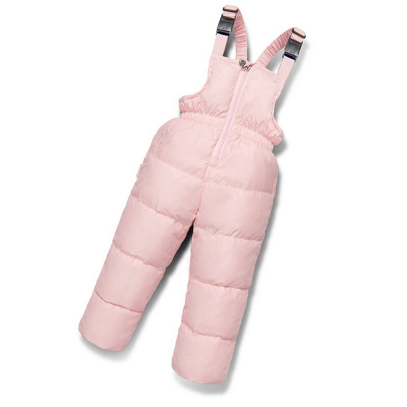 Baby Boys Girls Winter Down Pants Children Thicken Overalls Outerwear Toddler White Duck Down Pant Kids Warm Trousers Jumpsuit