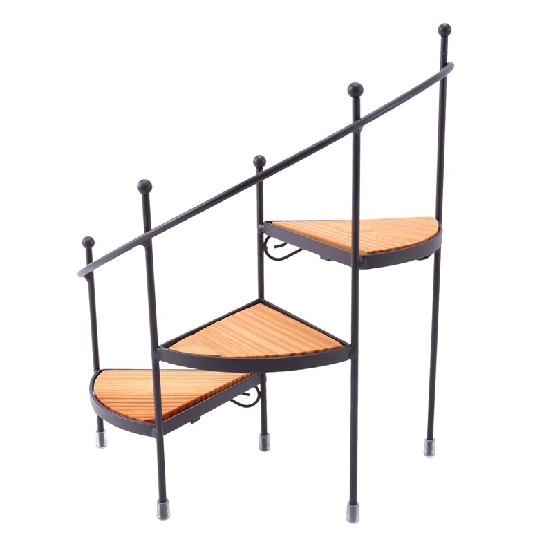 Moderne Eisen Wendeltreppe Blume Stand Heimat Balkon Sukkulenten Kleine Topf Ornamente Boden Gestell