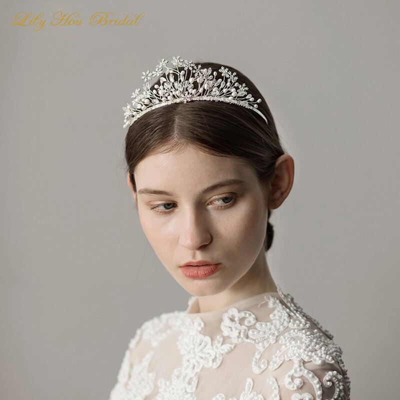 Exquisite Mini Flowers Bridal Headpiece Wedding Accessories Bride Tiara Headband Handmade Hair Crown for Women