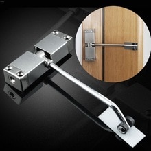 Auto Mounted Spring Door Closer Stainless Steel Adjust Surface Self Closing Door l29k