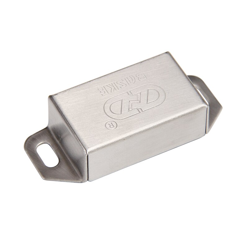 Pestillo magnético para puerta de muebles, pestillo de material cepillado de acero inoxidable con efecto de metal