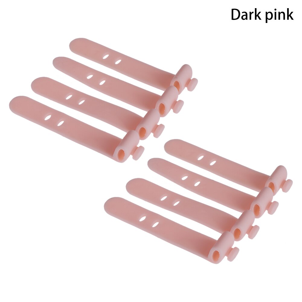 1pc søte tegneserie frukt kabel bite telefon lader beskytter ledning data linje deksel nydelig mobiltelefon øretelefon ledning tilbehør: 8 stk-rosa