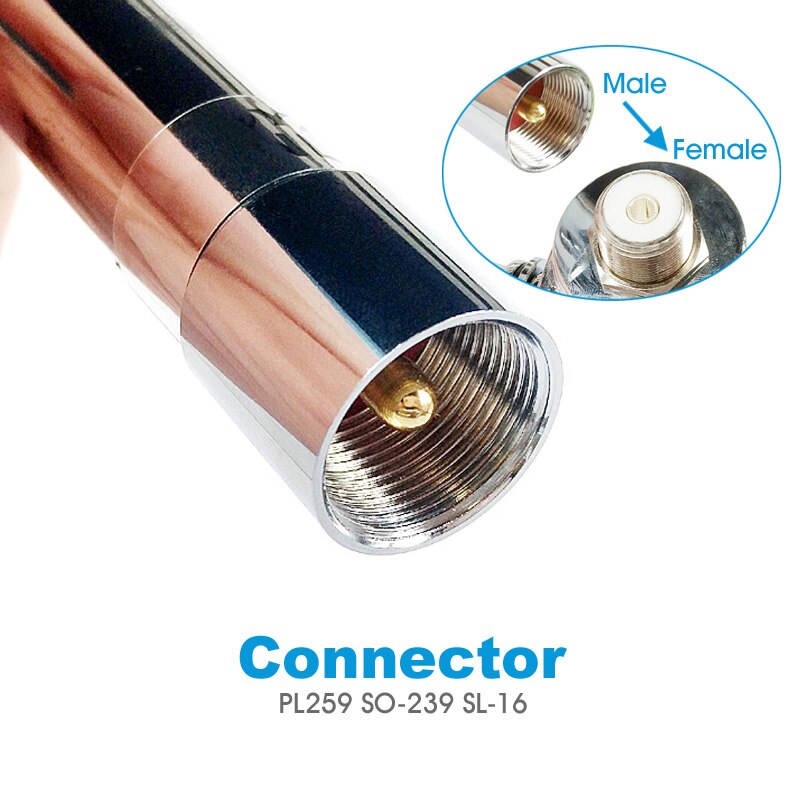 NL-770S Carro Antena de Rádio de Carro para YAESU ICOM Kenwood Walkie Talkie Dual Band VHF/UHF 144/430 MHz antena Aérea PL259