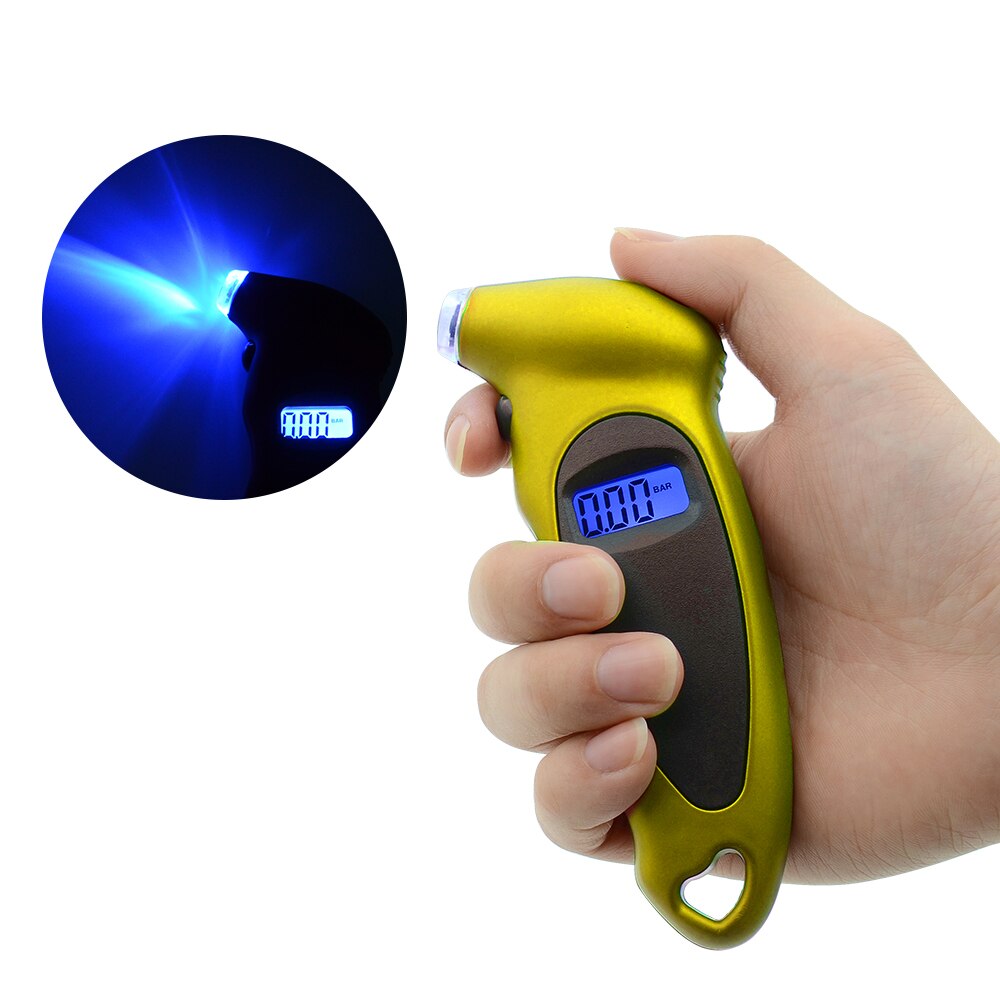 Digital Tire Pressure LCD Backlight Auto Car Motorcycle Air Gauge monitor