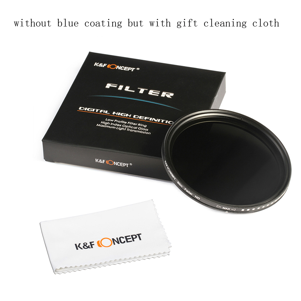 K &Ampere; F KONZEPT 49-82mm ND2 zu ND400 ND Objektiv Filter Fader Einstellbar neutral Dichte Variable 49mm 52mm 62mm 67mm 77mm 82mm: mit Reinigung Stoff / 49mm