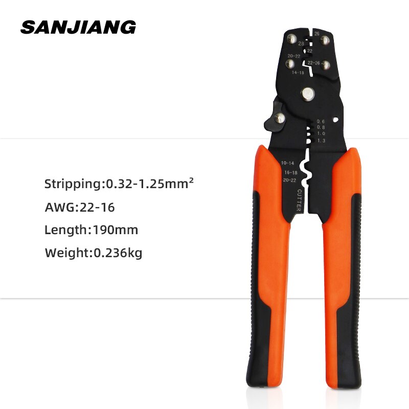 Multifuction Wire Stripper Pliers mini Hand Multi tool Repair Tool Cable Cutter Stripping Crimping Tool Crimper Multitool: SJ-107