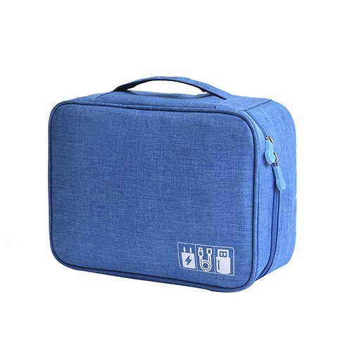 Digitale Gadget Tasche Ladegerät Draht Elektronische Organizer Tote Männer Reise Kabel Tasche Kosmetische Kit Fall Kleiderschrank Liefert Zubehör: Blue E