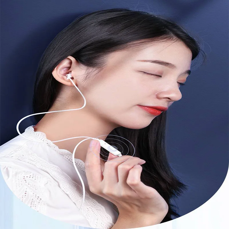 Sommeil latéral ASMR en Silicone respectueux de la peau avec écouteurs filaires stéréo, écouteurs de sommeil, écouteurs, doux et bon pour l'insomnie du sommeil