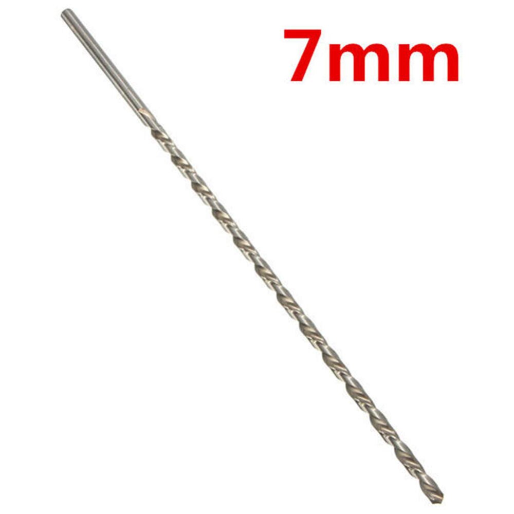 6mm 7mm rett skaft langt bor hss ekstra lang 350mm hss snegl skruer bor bor rett skaft bor til tremetall: 7mm
