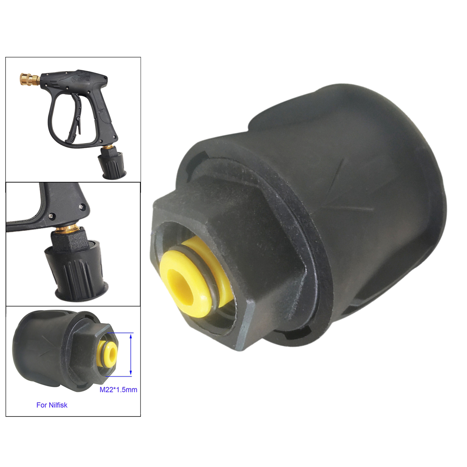 Pressure Washer Hose Adapter Connector Converter Power Washer Outlet Fitting for Nilfisk Series Washer Hose Accessories