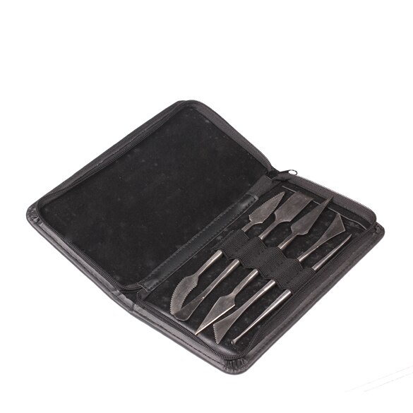 5 Stks/set Van Rvs Tweekoppige Carving Mes Klei Tool Keramische Diy Schrapen Zachte Aardewerk Modeling Tool