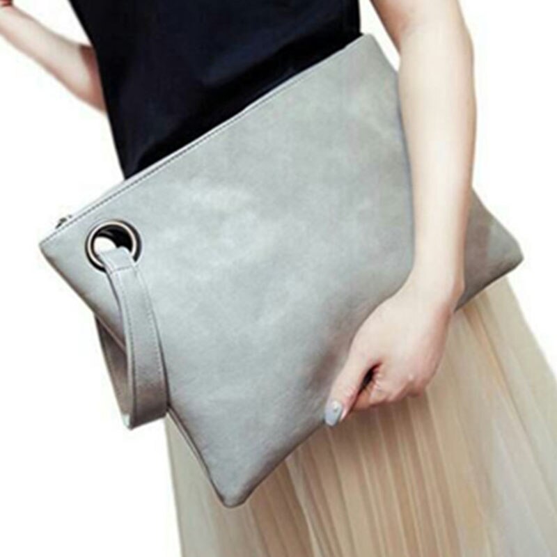 Solid Handtas Vrouwen Tassen Lederen Vrouwen Rits Envelop Tas Avond Vrouwelijke Dag Koppelingen Handtas Clutch Bag