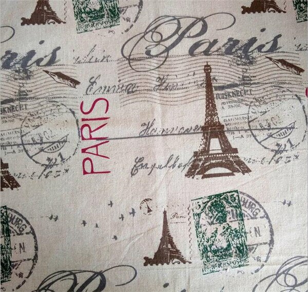 150 cm X 50 cm Parijs Eiffeltoren gedrukt stof katoen linnen gordijn tafelkleed stof