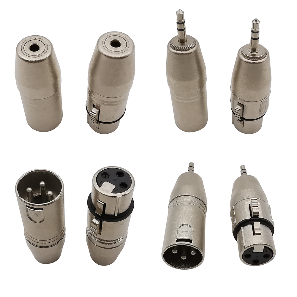 1 Stücke 3,5mm zu XLR 3 Stift Weiblich Männlich Audio- Adapter Konverter Stecker Für Mikrofon Lautsprecher