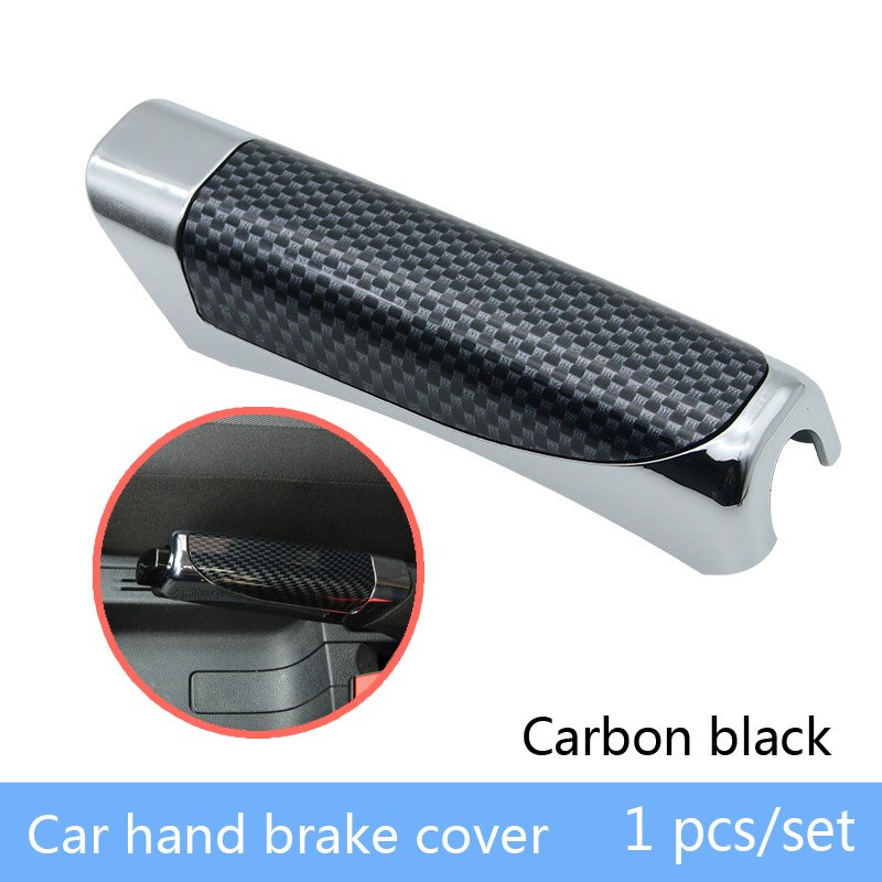 Auto Parking Handrem Grips Bescherm Covers Sticky Voor Ford focus 2 3 fiesta ranger mondeo mk4 mk3 Hyundai Solaris Tucson creta: 1 pcs carbon black
