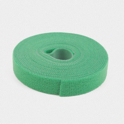 1 rulle 2cm*5m farver magisk lim, selvklæbende båndrem bøjlebåndsrem velcro lukning tape ridsefastgørelsesbånd: Grøn