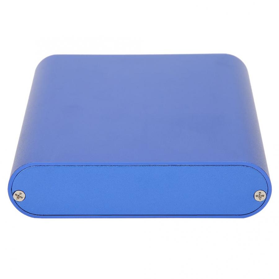 Electronic DIY Aluminum Box Aluminum Project Box Matte Blue DIY Electronic Product Heat Dissipation Casing 26x108x120mm