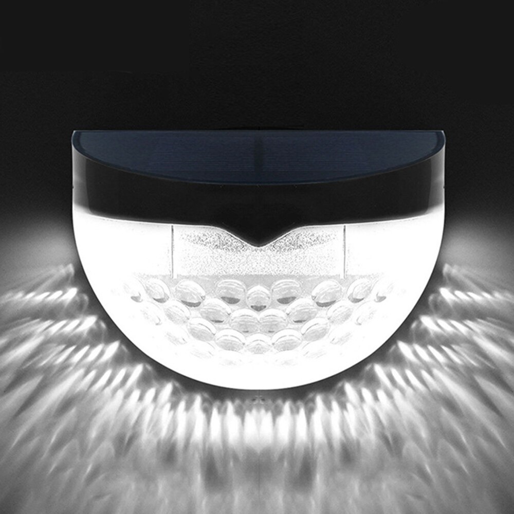 Solar LED Light Outdoor Fence Roof Up-Stair Wall Mounted Yard Lamp Solar Powered Fence Roof Gutter Garden Yard Wall Lamp