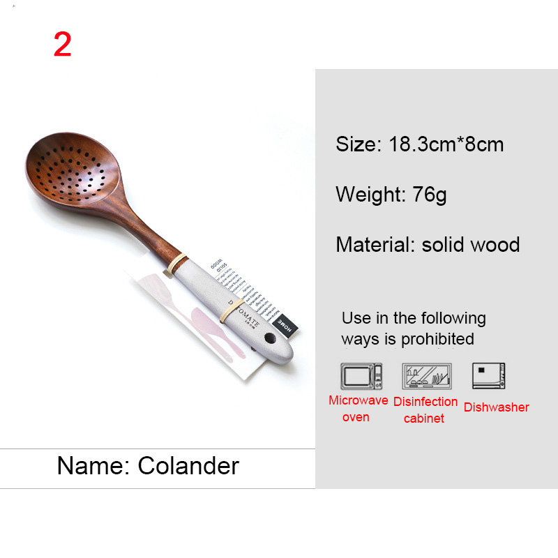 Houten Kookpotten Set Rijstsoep Opscheplepel Massief Houten Keukengerei Accessoires Kookgerei Set Non Stick Handvat Schop: Licht Groen