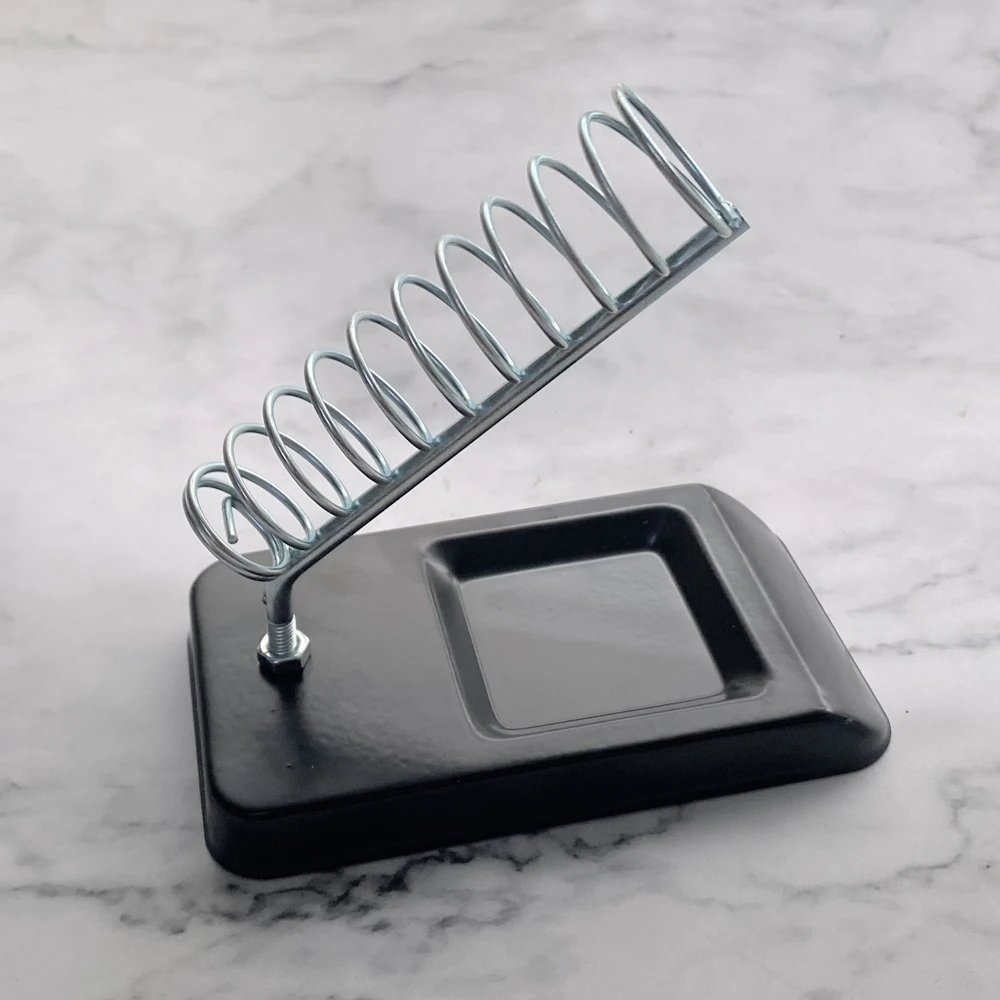 Soldeerbout Stand Draagbare Houder Soldeertin Stand met Lassen Spons Elektrische Soldeerbout Accessoires