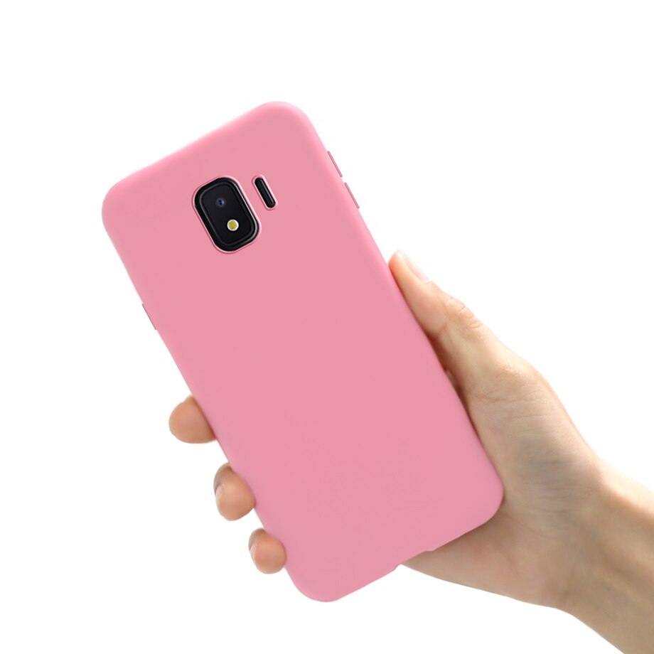 Voor Samsung J2 Core Case Soft Silicone Back Cover Phone Case Voor Samsung Galaxy J 2 J2 Core J2Core case SM-J260F J260F J260: J2 Core J260F / Pink