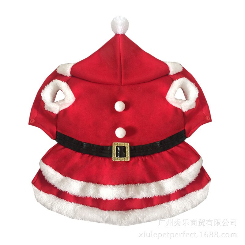 Huisdier Met Pet Kerstman Jurk Kat Hond Kleding Kerst Hond Kleding
