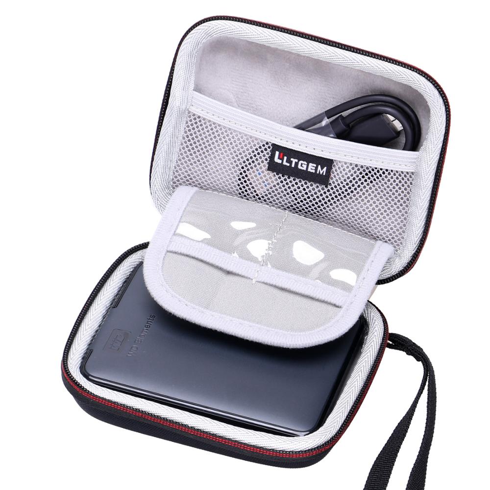 Funda rígida LTGEM EVA para WD 2TB Elements, disco duro externo portátil, Compatible con 1TB y 2TB y 3TB