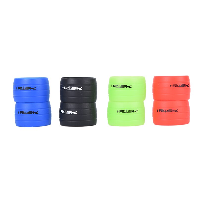 1 Pair Bike Silicone Plug Rubber Anti-Skip Road Bike Plugs For Bar Tape Waterproof Wear Resistant Oudoor Strap Silicone Ring