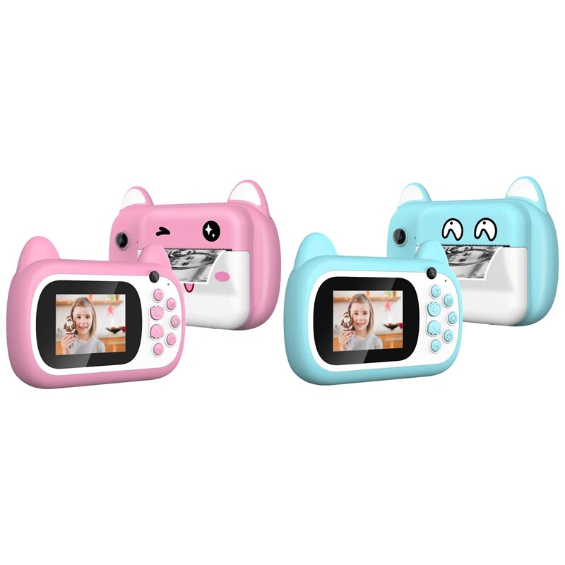 720P Instant Print Camera, Kids Digital Instant Camera Lanyard Video Camcorder, Camera Voor Jongens En Meisjes