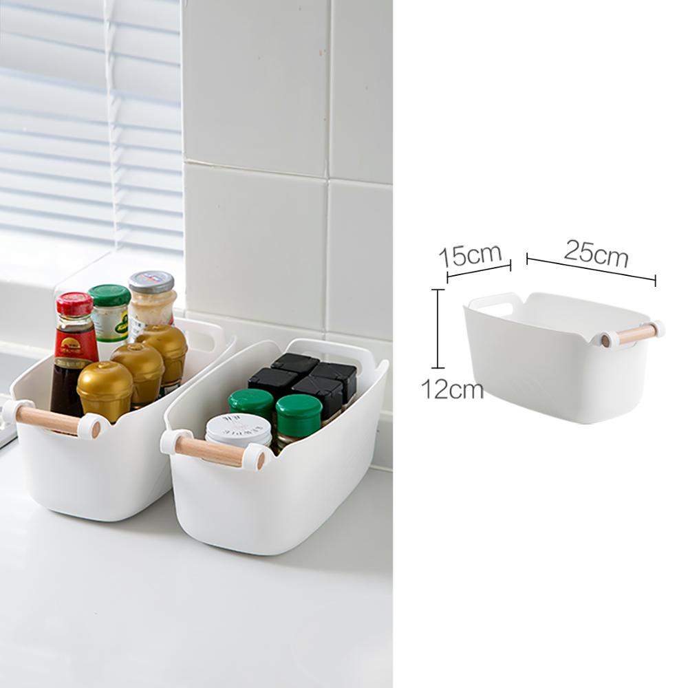 1pc Desktop Storage Basket Closet Organizer Toy Sundries Clothes Storage Box Snacks Container Case Kitchen Bathroom Organizer: S