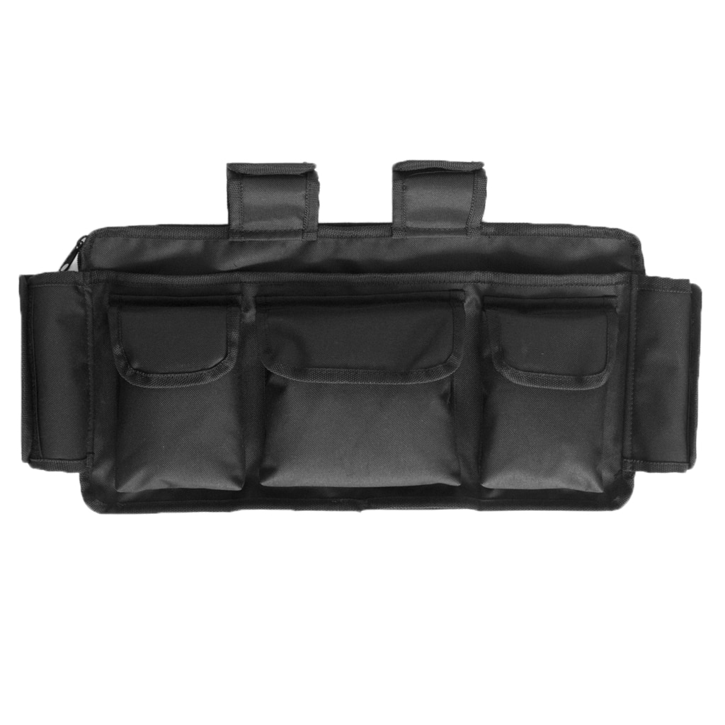 Rollatortaske kørestolspose med mange lommer passer til bred og smal stil-tote caddy-taske til ældre seniorer handicappede