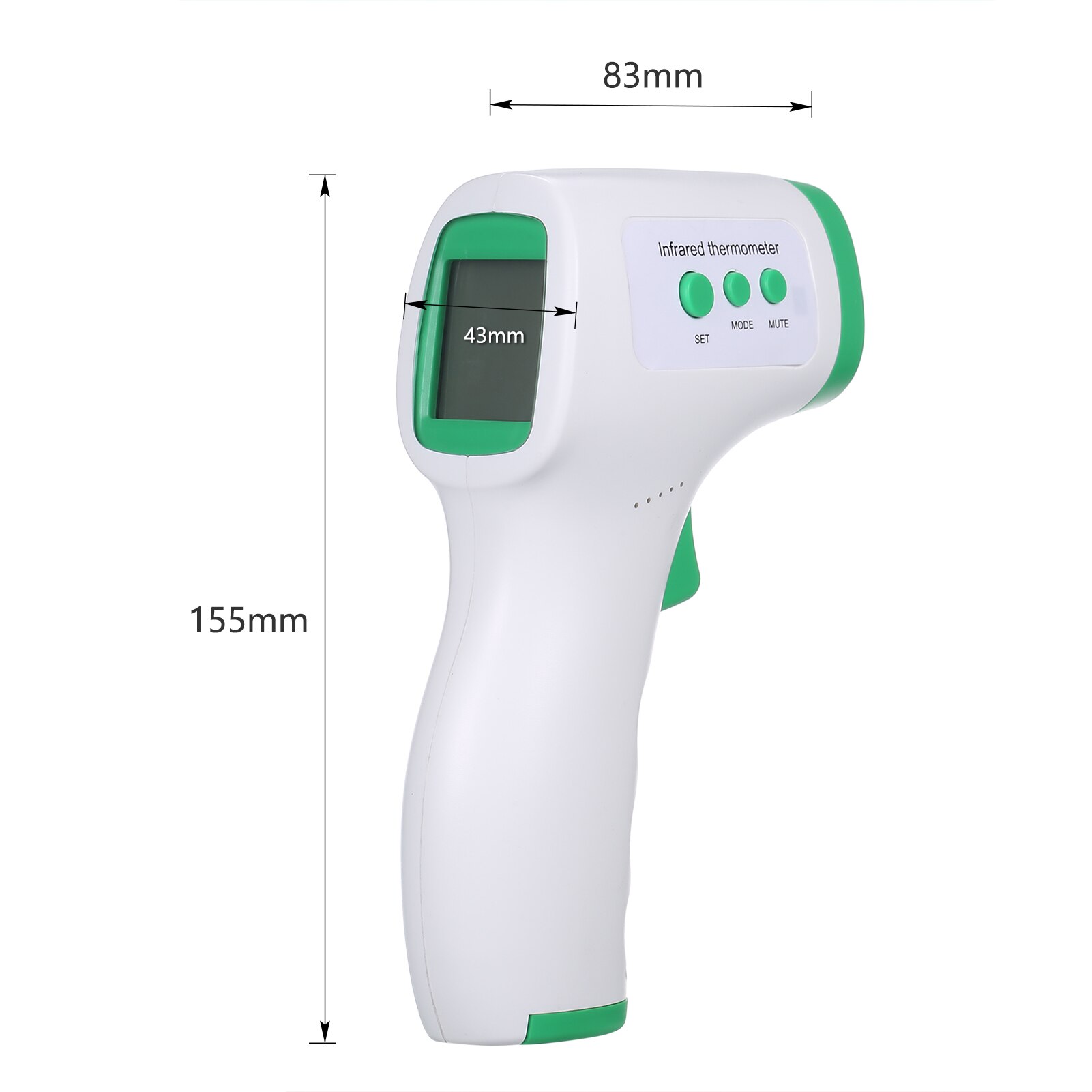 Volwassen Digitale Thermometer Non-Contact Ir Infrarood Thermometer Infrarood Lcd Voorhoofd Temperatuurmeting Huishoudelijke Draagbare