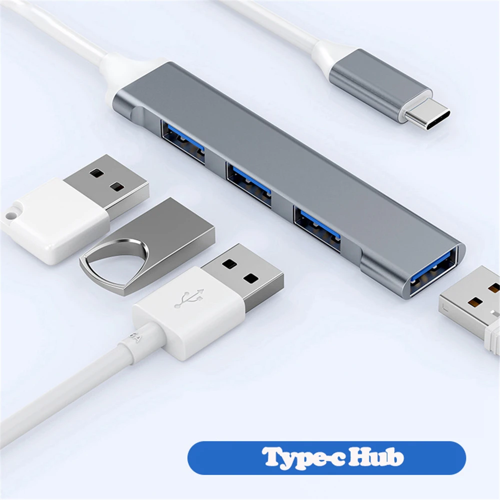 4 Poort USB 3.0 Hub USB Hub Hoge Snelheid type c Splitter 5 Gbps Voor PC Computer Accessoires Multipoort HUB 4 USB 3.0 2.0 Poorten