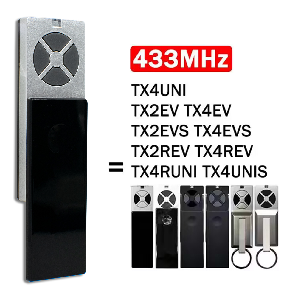 LiftMaster Chamberlain TX4UNI TX4RUNI TX4UNIF TX4UNIS TX2EV TX2REV Garage Door Remote Control 433MHz Electric Gate Transmitter