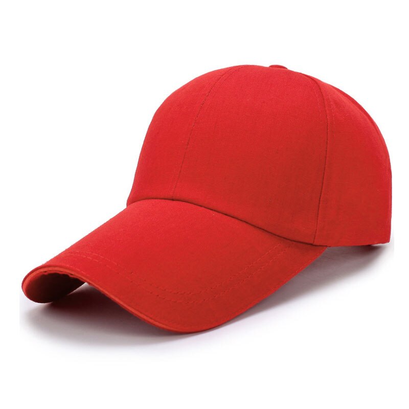 Peekymoce golfhattar för kvinnor keps baseballkepsar solid lång visirhatt gorras casquette ledig snapback ben sport baseballkeps: Röd