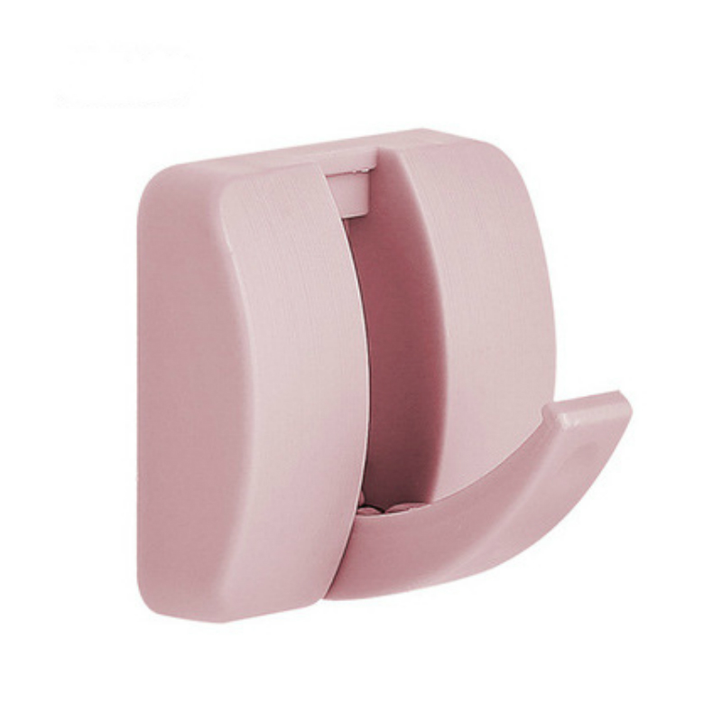 1pc Self Adhesive Hook Strong Hook Kitchen Wall Hanger Bathroom Kitchen Supplies Hooks: pink