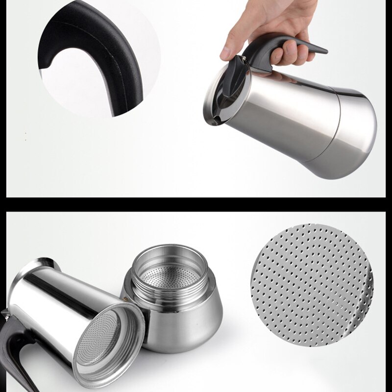 Stainless Steel Moka Press Part Powder Decrement for Espresso Coffee 2