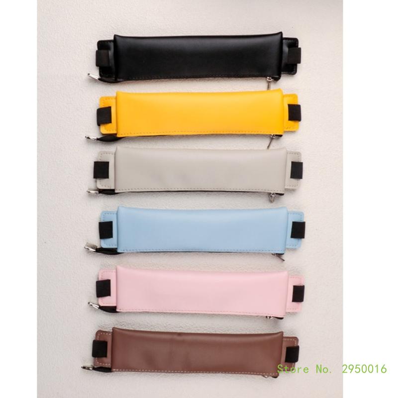 PU Leather Pen Holder, Zippered Pencil Holder Pen Sleeve Case with Elastic Bands for Notebook Planner Journal Notepads